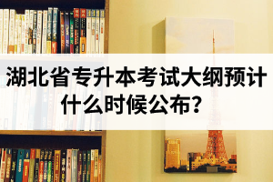 湖北省專升本考試大綱預(yù)計什么時候公布？現(xiàn)階段怎么備考比較好？