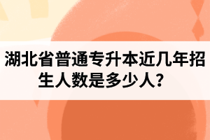 湖北省普通專升本近幾年招生人數(shù)是多少人？工作和升本怎么選擇比較好？