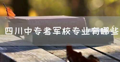 四川中?？架娦I(yè)有哪些？(圖1)