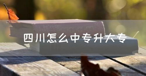 四川怎么中專升大專？(圖1)