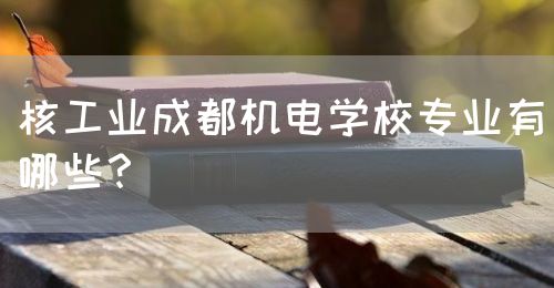 核工業(yè)成都機電學(xué)校專業(yè)有哪些？(圖1)