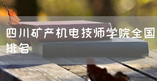 四川礦產機電技師學院全國排名(圖1)