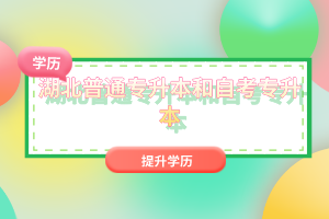 湖北普通專升本和自考專升本有什么區(qū)別嗎？
