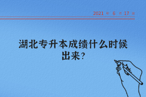 湖北統(tǒng)招專升本怎么查詢自己的成績？