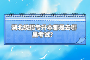 湖北統(tǒng)招專升本都是去哪里考試？