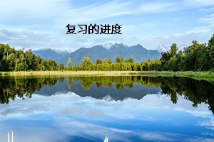 復(fù)習(xí)的進度