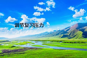 調(diào)節(jié)復(fù)習壓力